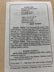 26 HAZİRAN 2002 - TAKVİM YAPRAĞI - DOĞUM GÜNÜ HEDİYESİ - BÜYÜK SAATLİ MAARİF TAKVİMİ -  NACİ KASIM - ŞÜKRAN KURDAKUL - ÇEVİRMEN YAZAR ZİHNİ KÜÇÜMEN'İN VEFATI - SARI ESİRLER YAZARI AMERİKALI ROMANCI PEARL S.BUCK DOĞDU - AZAMİ SURAT ADLI YAZI