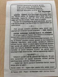 30 HAZİRAN 2002 - TAKVİM YAPRAĞI - DOĞUM GÜNÜ HEDİYESİ - BÜYÜK SAATLİ MAARİF TAKVİMİ -  ÇOCUK ESİRGEME KURUMUNUN 81.KURULUŞ YILI - FUAT BAYRAMOĞLU - BÜYÜK ELÇİ FUAT BAYRAMOĞLU'NUN VEFATI - İSABET ADLI YAZI