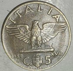 İTALYA 1939   5 CENTESIMI