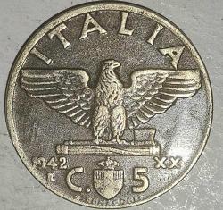İTALYA 1942   5 CENTESIMI