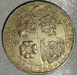 İTALYA 1993    200 LİRE   70. Yıldönümü - Askeri Havacılık