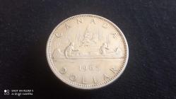 1 DOLLAR 1965 KANADA (GÜMÜŞ)