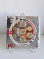 2023 Yılı Tedavül Para Seti - Türkiye Cumhuriyeti 100.Yıl Tedavül Para Seti