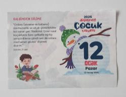 2025 Diyanet Çocuk Takvimi - 12 Ocak 2025