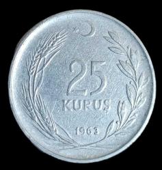 1963 25 Kuruş