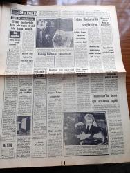 Babıalide Sabah Gazetesi - 24 Kasım 1969 - Hızla Uzayda Seyreden Apollo 12 Bugün Pasifik'e İniyor - Foto Macit Etken Bulgar Casusunu Yıllarca Oyaladı - EAS'da Grevci İşçiler Direnme Kararı Aldılar - Nusret Tuna Celal Bayar Senatörlük Hakkını Kazanmıştır Dedi - Aylak Hayri Çizen Vehip Sinan - Kayseri'de İlk Defa Olarak İki Şerefeli Minare Yapıldı - Kıbrıs Meselesi Yazan Münevver Ayaşlı - Turnayı Gözünden Yazan Günvar Otmanbölük - Aytaşı Moskova'da Sergileniyor - Vietnam'da Katliam Yalanlandı - Bücür Ve Uçan Halısı Karikatür - Hepşenler Karikatür - Peygamberimizin Seçtiği Ve Sevdiği Dört Büyük Halife Yazan İhsan Uzungüngör Yazı Dizisi - Selçuk Sultan'ı Geliyor Yazan S. Asaf Önen Yazı Dizisi - Yabancılara Göre Müslüman Türkler Yazı Dizisi - İstanbul'da Demirperde Yazan Hikmet Enveroğlu Yazı Dizisi - Feyz Ve Esrar Hazinesi Yazan Seyyid Abdülkadir Geylani Yazı Dizisi - 11 Ayın Sultanı Ramazan Köşesi - Ankaragücü Abdullah'ın Golüne Mani Olamadı Fenerbahçe Galip -  Göztepe Teknik Direktörü