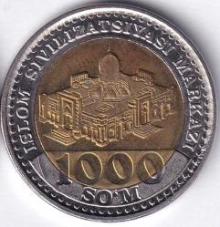 ÖZBEKİSTAN 1000 SOM 2022 İslam Medeniyeti Merkezi  ÇİL