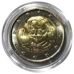 İtalya 2 Euro 2013 Hatıra Sertifikalı ÇİL -- Giuseppe Verdi'nin 200. Doğum Yılı