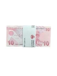 9.Emisyon 10 Türk Lirası G001 Deste İlk Prefix 100 Adet