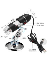 USB Dijital Mikroskop, El 40X-1000X Büyütme Endoskopu