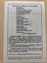 29 AĞUSTOS 2002 - TAKVİM YAPRAĞI - DOĞUM GÜNÜ HEDİYESİ - BÜYÜK SAATLİ MAARİF TAKVİMİ - PROF. YILDIZ TÜMERDEM - TÜRKİYE'DE İLK DEFA TELGRAF MUHAREBESİ BAŞLADI - ATATÜRK KÖPRÜSÜNÜN TEMELİ ATILDI