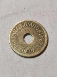 13146-KOLEKSİYONLUK 1 KURUŞ 1949 YILI