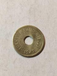 18692-KOLEKSİYONLUK 1 KURUŞ 1949 YILI