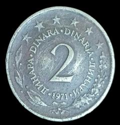 Yugoslavya 1971 2 Dinar