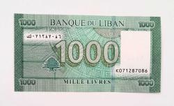 1000 Livre Lübnan  Bin Lirası Bankonot Orjinal