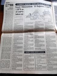 Halk'a Ve Olaylara Tercüman Gazetesi - 6 Ocak 1978 - Cumhurbaşkanı Fahri Korutürk Bülent Ecevit'in Listesini Onayladı - Hükümet Kuruldu - Faruk Sükan - Tuncay Mataracı - Ziya Müezzinoğlu - Deniz Baykal - Ahmet Taner Kışlalı - Herkese Bir Bakanlık Yazan Nazlı Ilıcak Köşe Yazısı - Yamalı Bohça Yazan Ahmet Kabaklı Köşe Yazısı - ABD Para Borsalarına Müdahale Edecek - Ecevit Hükümetinde 10 Bağımsız 2 Cumhuriyetçi Güven Partili 1 DP'li ve 22 CHP'li Bakan Var - Şahinbey Ve Karayılan Foto Roman - Enver Sedat Filistinlilerden Kral Hüseyin'i Lider Olarak Tanımalarını İstedi - Bir Hükümet Böyle Düştü Yazan Mehmet Muhsinoğlu Yazı Dizisi - Karl Marx Bir Burjuvaydı Yazan Françoise P. Levy Yazı Dizisi - Malkoçoğlu Yazan Ve Çizen Ayhan Başoğlu - Türkiye Liglerinde Deplasman Kurbanı Bir Takım Daha Var Erzurumspor - Trabzonspor Kampa Girdi - Süha Akçay Harp Değil Maç Yapacağız Dedi - Fenerbahçe Noksan Trabzonspor Ağır Basıyor - Mehmet Çakal Ve Kadir Yüceler Boks Maçı - Eczacıbaşı Voleybol Takımı