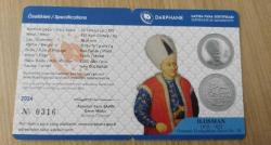 Darphane 2. Osman Gümüş Hatıra Para Osmanlı Padişahları Serisi No. 16