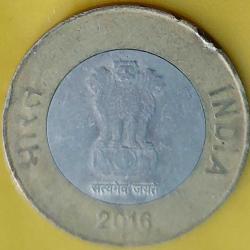 HİNDİSTAN 10 Rupi, 2016 ÇÇT