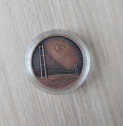 1915 Çanakkale Köprüsü Bronz Hatıra Para