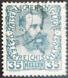 +++ AVUSTURYA İMPARATOR JOSEPH I     1908     35H   - DAMGALI - Errizevi