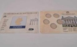 ALMANYA HATIRA 2 EURO SETİ TOPLAMDA BEŞ ADET 2 EURO VARDIR SINIRLI SAYIDA ÇIKMIŞTIR.