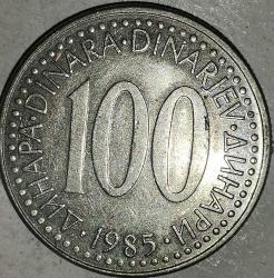 YUGOSLAVYA  1985 100 DİNAR