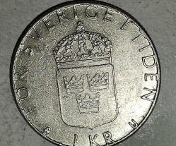 İSVEÇ 1977  1 KRON