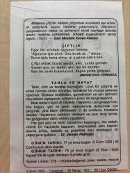 5 EKİM 2002 - TAKVİM YAPRAĞI - DOĞUM GÜNÜ HEDİYESİ - BÜYÜK SAATLİ MAARİF TAKVİMİ - HZ.MUHAMMED - GAZİ MUSTAFA KEMAL ATATÜRK - MEHMET EMİN YURDAKUL - DR. OSMAN NEBİOĞLU - İLK CUMHURİYET ALTINI BASILDI - KAYSERİ'DE İLK UÇAK FABRİKASI DEVREYE GİRDİ