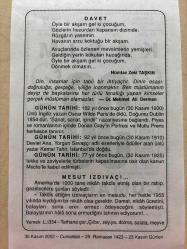 30 KASIM 2002 - TAKVİM YAPRAĞI - DOĞUM GÜNÜ HEDİYESİ - BÜYÜK SAATLİ MAARİF TAKVİMİ - MUSTAFA KEMAL ATATÜRK - MÜMTAZ ZEKİ TAŞKIN -  DR. MEHMET ALİ DERMAN - İNGİLİZ YAZAR OSCAR WİLDE ÖLDÜ - TEKKE VE ZAVİYELERİN KAPATILMASINA İLGİLİ KARAR ÇIKTI - YAZAR KEMAL TAHİR'İN DOĞUMU - MESUT IZDIVAÇ ADLI YAZI