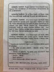 22 ARALIK 2002 - TAKVİM YAPRAĞI - DOĞUM GÜNÜ HEDİYESİ - BÜYÜK SAATLİ MAARİF TAKVİMİ - WİLLİAM PENN - İSTANBUL ÜNİVERSİTESİNİN KURULUŞUNUN YILDÖNÜMÜ - YAZAR ZİYA ŞAKİR VEFAT ETTİ - OTTO HAHN ATOM ÇEKİRDEĞİ PATLATILDI - İRLANDA'LI YAZAR SAMUEL BECKETT DOĞDU - YARISINI ADLI YAZI
