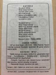 28 ARALIK 2002 - TAKVİM YAPRAĞI - DOĞUM GÜNÜ HEDİYESİ - BÜYÜK SAATLİ MAARİF TAKVİMİ - HZ.MUHAMMED - YETKİN ARÖZ - İLK GENEL SİNEMA SALONU AÇILDI - NEREDE İMİŞ ADLI YAZI5