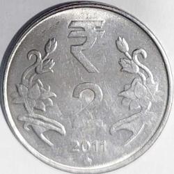 HİNDİSTAN 2 Rupi, 2011 ÇÇT 
