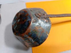 M8----OSMANLI BAKIR YEMEK KEPÇESİ