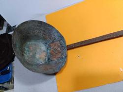 M8----OSMANLI BAKIR YEMEK KEPÇESİ