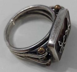 OSMANLI SON DÖNEM KATALİN TAŞLI MÜTHİŞ HARİKA MOTİFLİ ORİJİNAL SANATSAL MUHTEŞEM GÜMÜŞ YÜZÜK 3WW1R ÇOK NADİR