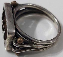 OSMANLI SON DÖNEM KATALİN TAŞLI MÜTHİŞ HARİKA MOTİFLİ ORİJİNAL SANATSAL MUHTEŞEM GÜMÜŞ YÜZÜK 3WW1R ÇOK NADİR