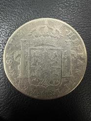 1791 İspanyol Kolonisi Meksika İspanya Kralı IV. Charles Gümüş 8 Reales çok nadir