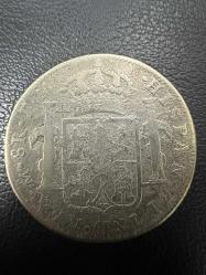 1791 İspanyol Kolonisi Meksika İspanya Kralı IV. Charles Gümüş 8 Reales çok nadir