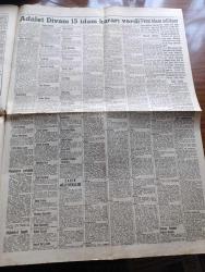 Hürriyet Gazetesi - 16 Eylül 1961 -  Adnan Menderes Ağır Hasta Olduğu İçin Duruşma Salonuna Getirilemedi - Yassıada'da Karar Günü - Yassıada Duruşmaları 3 İdam 43 Müebbet Hapis 418 Çeşitli Ceza Ve 123 Beraatle Bitti - Adnan Menderes'i Yatağında Gördüm - Celâl Bayar - Medeni Berk - Refik Koraltan - Tevfik İleri - Eski Maliye Bakanı Hasan Polatkan - Hariciye Bakanı Fatin Rüştü Zorlu - Milli Birlik Komitesi 15 İdam'dan 12'sini Müebbete Çevirdi - Müebbet Hapse Mahkum Edilenlerin Listesi - Beraat Eden 123 Kişinin Tam Listesi - Yassıada'da Son Gün Ve Kararların Okunuşu - Zeki Şahin Ve Bumin Yamamoğlu'nun Cezası - Yol Orada Bitmişti Aşk Romanı Yazan A.S.Turnboll Yazı Dizisi - Dedektif Nik'in Maceraları Çizgi Roman - Yassıada Mahkemesi Fotoğraflar - Fatoş Çizgi Roman - Gökler Hakimi Gordon Çizgi Roman - Güngörmüşler Çizgi Roman - Nilüfer Çizgi Roman