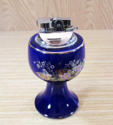 VİNTAGE JaPoN KOBALT PORSELEN GaZLı MASA ÇAKMAĞI...