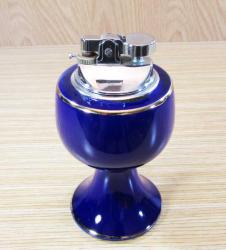 VİNTAGE JaPoN KOBALT PORSELEN GaZLı MASA ÇAKMAĞI...