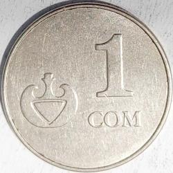 KIRGIZİSTAN 1 Som, 2008 ÇÇT+