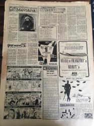 YENİ SABAH GAZETESİ 19 KASIM 1958 YIL :21 SAYI :7080--İnönü dün işbirliğinin temel fikirlerini anlattı --EOKA nın karargahı olan bir polis karakolu basıldı ---Geçimsizlik yüzünden karısını  öldürdü --Polis yol ortasında bir gazeteciye tokat attı --Suriye de 8 Türk tevkif edilmiş ---Ankara köylerinde iki silahlı yol kesme hadisesi vuku bulundu --Irak ın Notası --Ankara da tren kazası --Kaçakçılığı önlemek için büyük bir tahkikat açıldı --Beni Mevlana nın Türbesi büyüledi .Müslüman oldum ---Uğurlu Olsun :Siyavuşgil --İkinci parti kok tevziatı 15 Aralık ta başlayacak ---İstanbul Rehberi ---Gümrükte malları için tüccar yeni çare buldu --Garnizon İ.Sporla berabere kaldı :1-1--Namağlup K.Gümrük Beşiktaş karşısında ---Milli namzetler ilk antrenman maçında iddialı ve hırslı idiler --Özcan Di Stefano büyük oyuncu ama karşısında güçlük çekmedim diyor ---Arsa dağıtacağım diye 150 bin lira dolandıran şahıs yakayı  ele verdi --