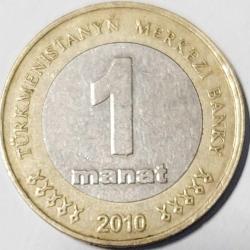 TÜRKMENİSTAN 1 Manat, 2010 ÇÇT+