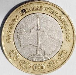 TÜRKMENİSTAN 1 Manat, 2010 ÇÇT+