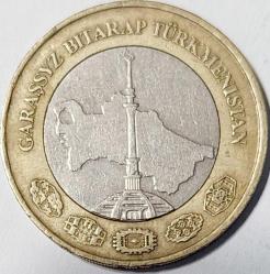 TÜRKMENİSTAN 1 Manat, 2010 ÇÇT+