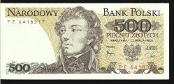** POLONYA ( 500 * ZLOTYCH ) 1982 - ÇİL