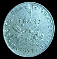 Fransa 1977 1 Frank