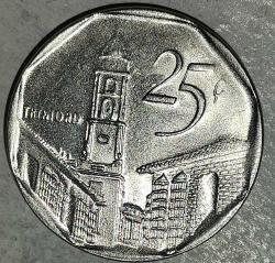 KÜBA  2008  25 CENTAVOS