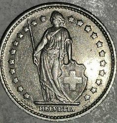 İSVİÇRE 1969  1 FRANK